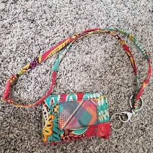 Vera Bradley floral lanyard
